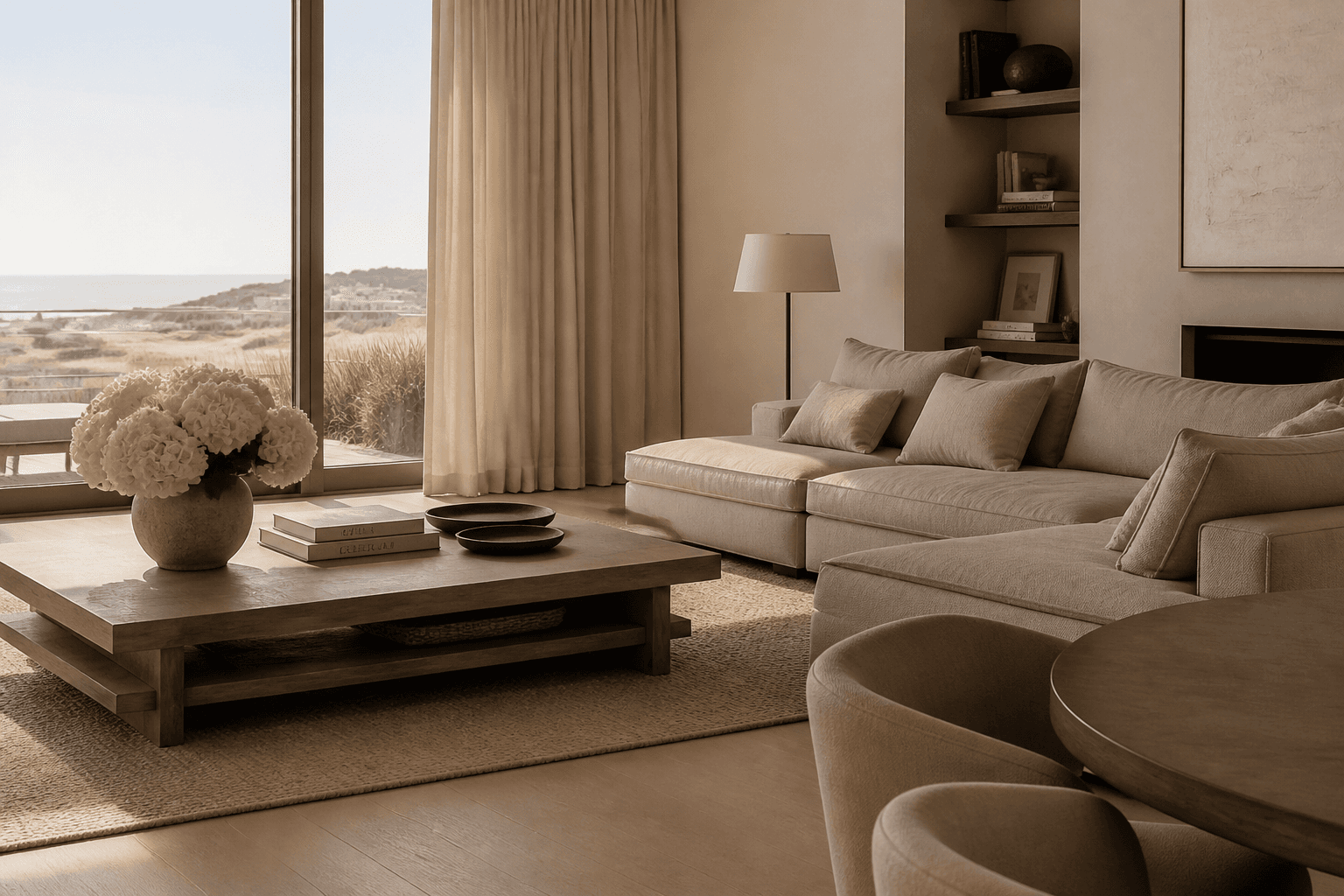 Premium coastal appartementinterieur klaar voor second-home gasten
